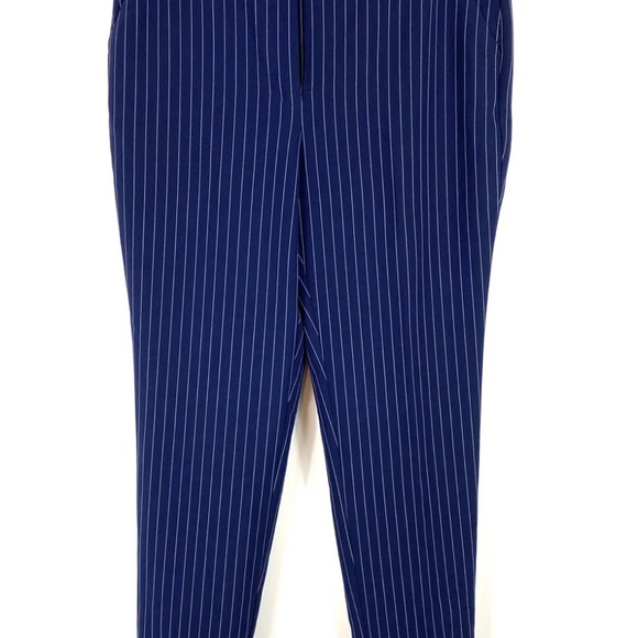 🔴REDUCED‼️💥EUC💥 Chico's Navy Striped Ankle Pants - Size 0 (US standard Size 4)✨ - Picture 6 of 15